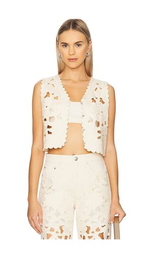 Coralie Floral Cutout Vest in Cream. - size L (also in M, S, XS) - Rag & Bone - Modalova