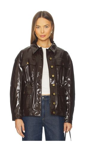 Amy Faux Patent Leather Jacket in . Taglia M. Also in S - Rag & Bone - Modalova
