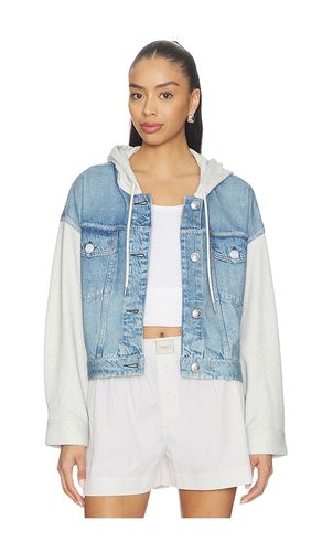 Rb Miramar Terry Combo Hooded Trucker in , . Taglia L. Also in M - Rag & Bone - Modalova