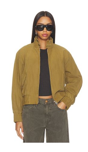 Eliza Canvas Bomber Jacket in Metallic . - size L (also in M, S, XS) - Rag & Bone - Modalova