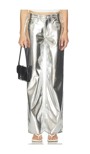 Logan Faux Leather Wide Leg Pant in Metallic . - size 25 (also in 27) - Rag & Bone - Modalova