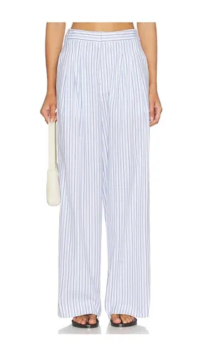 Chappell Stripe Poplin Pant in Baby Blue. - size 0 (also in 2) - Rag & Bone - Modalova