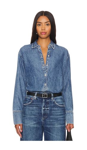 Ultra Featherweight Leah Top in Denim-Medium. - size L (also in M, S) - Rag & Bone - Modalova