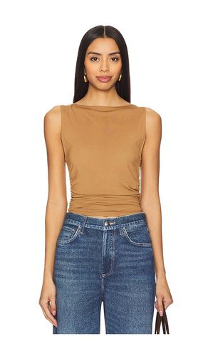 Luca Shirred Tank in Tan. - size M (also in S, XL, XXS) - Rag & Bone - Modalova