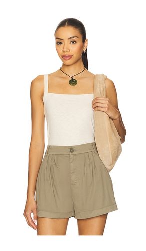 Slub Square Neck Tank Top in Beige. - size L (also in M, S, XS) - Rag & Bone - Modalova