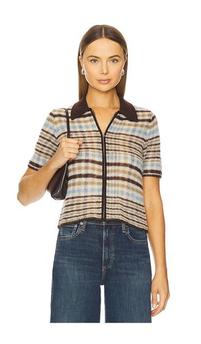 Leva short sleeve zip polo sweater in color ivory size S (also in XS) - Rag & Bone - Modalova