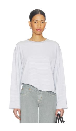 Kelly Stripe Boxy Long Sleeve Top in Baby Blue. - size L (also in M, S, XS) - Rag & Bone - Modalova