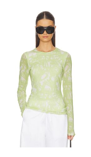 Yana Printed Mesh Long Sleeve Tee in in . Size M. Also in S, XS - Rag & Bone - Modalova