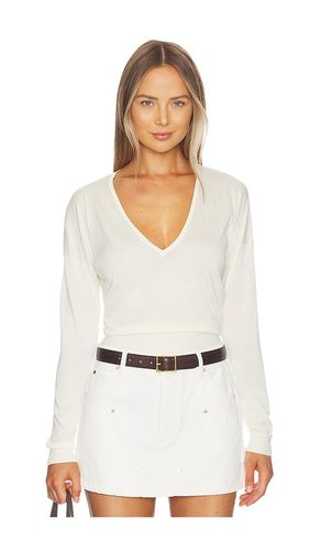 Silk Cashmere V Neck Sweater in White. - size L (also in XL) - RENGGLI - Modalova