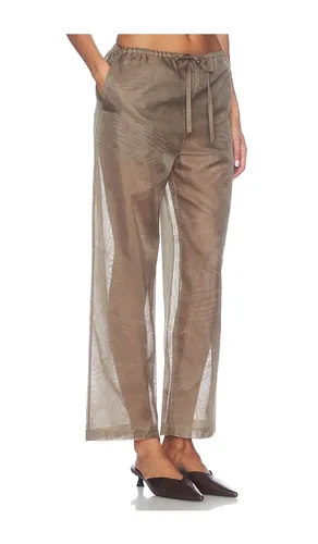 Organza Pant in Brown. - size M (also in S, XS) - RENGGLI - Modalova