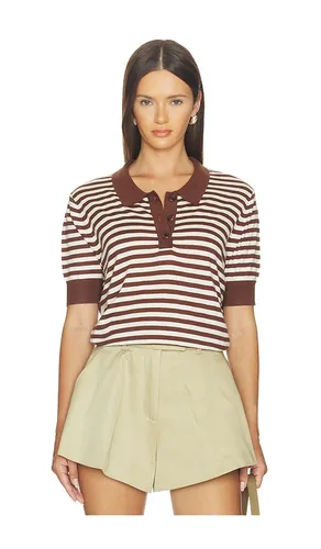 Stripe Knit Polo in . Size L. Also in S, XS - RENGGLI - Modalova