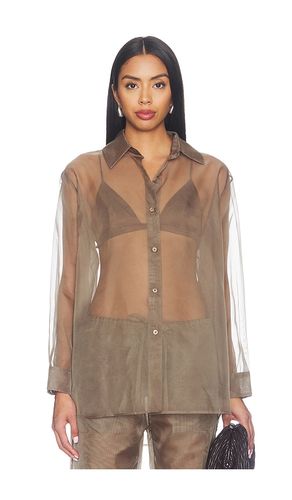 Organza Button Up Shirt in . Taglia L. Also in M, S - RENGGLI - Modalova