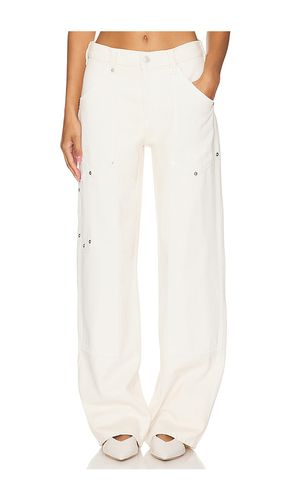 Mid Rise Workwear Wide Leg in White. - size 25 (also in 30, 31, 32) - RE/DONE - Modalova