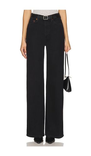 S Ultra High Rise Wide Leg in Black. - size 24 (also in 25, 26, 27, 28, 29, 30, 32) - RE/DONE - Modalova
