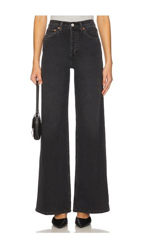 Originals High Rise Wide Leg Jeans in Black. - size 24 (also in 25, 26, 27, 28, 29, 30, 31, 32) - RE/DONE - Modalova
