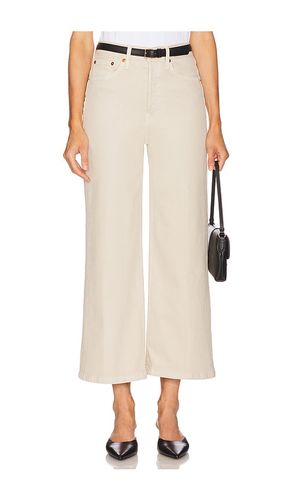High Rise Wide Leg Crop Jeans in Taupe. - size 23 (also in 24, 25, 26, 27, 28, 29, 30, 31, 32) - RE/DONE - Modalova