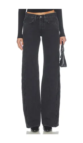Laurel Zebra Barrel Jeans in Black. - size 23 (also in 25, 26, 27, 28, 29, 30, 31, 32) - RE/DONE - Modalova