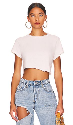 Camiseta cropped 60s en color talla L en - White. Talla L (también en M, XS) - RE/DONE - Modalova