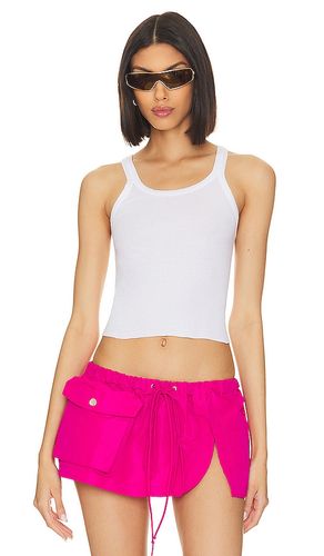 Camiseta tirantes cropped en color blanco talla L en - White. Talla L (también en M, XS) - RE/DONE - Modalova