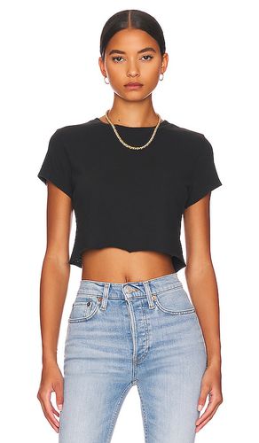 Camiseta cropped 60s en color talla L en - Black. Talla L (también en M, XS) - RE/DONE - Modalova