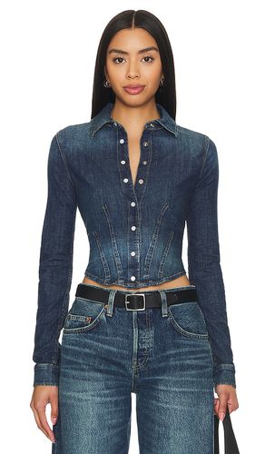 X Pam Anderson Fitted Denim Shirt in . Size XS - RE/DONE - Modalova
