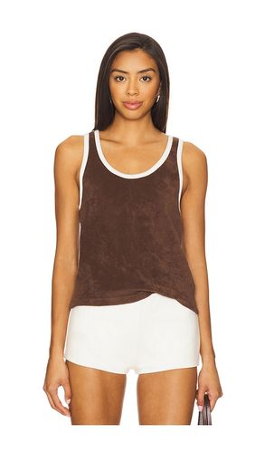 Scoop Neck Terry Tank in Chocolate. - size L (also in M, S, XL, XS, XXL) - RE/DONE - Modalova