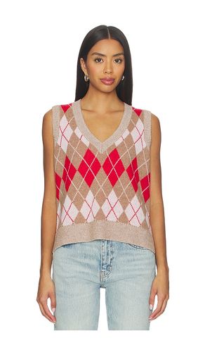 Argyle vest in color tan,red size M (also in L) - RE/DONE - Modalova