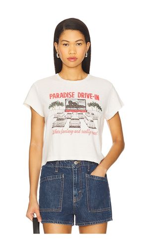 S Drive in Boxy Tee in Cream. - size L (also in M, S, XS) - RE/DONE - Modalova