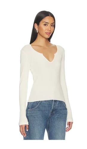 V Cut Baby Long Sleeve Tee in . Taglia M. Also in L - RE/DONE - Modalova