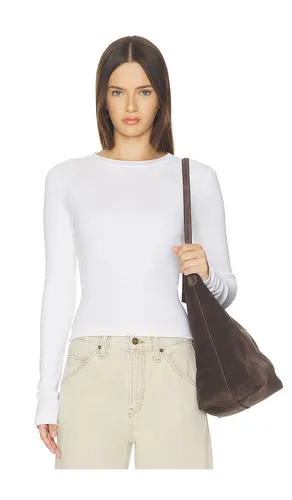 S Baby Long Sleeve Top in Ivory. - size S (also in XS, L) - RE/DONE - Modalova