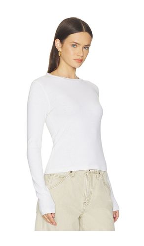 S Baby Long Sleeve Top in Ivory. - size L (also in M, S, XS) - RE/DONE - Modalova