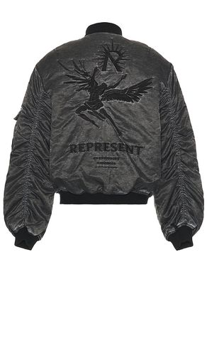 Icarus Classic Flight Bomber Jacket in Black. - size L (also in M, XL/1X) - REPRESENT - Modalova