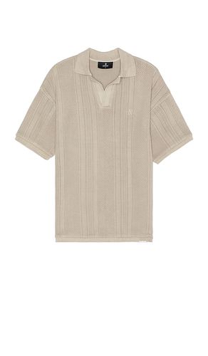 Open Stitch Polo in Taupe. - size L (also in M, S) - REPRESENT - Modalova