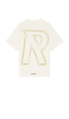 Masking Tape Initial T-Shirt in White. - size L (also in M, S) - REPRESENT - Modalova