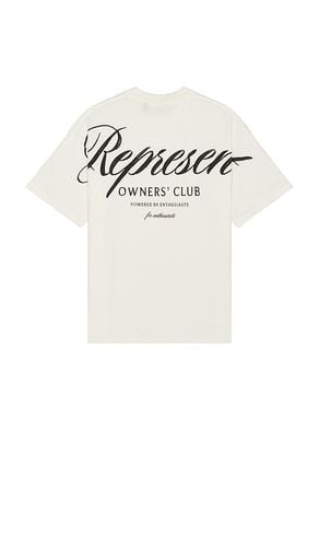 Owners Club Script Tee in White. - size L (also in M, S, XL/1X) - REPRESENT - Modalova