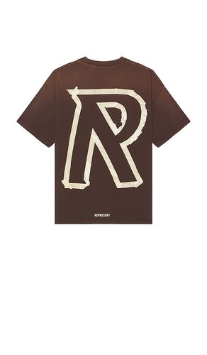 Masking Tape Initial T-Shirt in Brown. - size L (also in M) - REPRESENT - Modalova