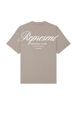 Owners Club Script Tee in Grey. - size L (also in S) - REPRESENT - Modalova