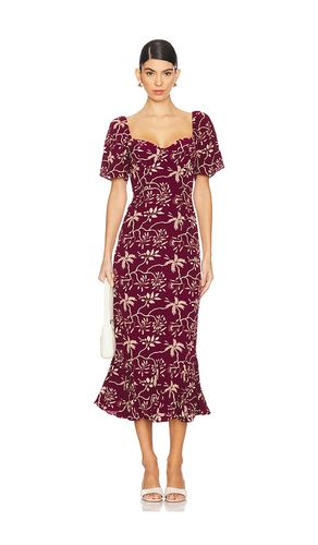 Ramona Dress in Burgundy. - size 0 (also in 10, 2, 4, 8) - Rhode - Modalova