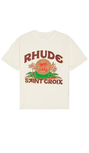 Camiseta en color crema talla L en - Cream. Talla L (también en M, S) - Rhude - Modalova