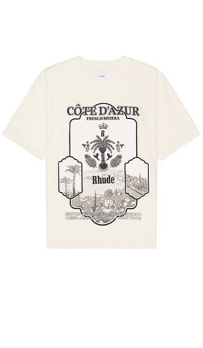 Camiseta en color crema talla L en - Cream. Talla L (también en M, S, XL/1X) - Rhude - Modalova