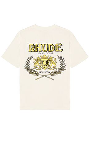 Camiseta en color crema talla L en - Cream. Talla L (también en M, S, XL/1X, XS) - Rhude - Modalova