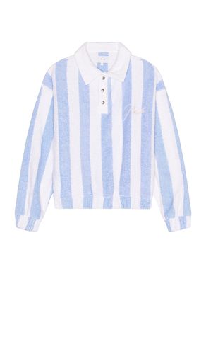 Striped loop terry polo en color azul talla S en & - Blue. Talla S (también en XL/1X) - Rhude - Modalova