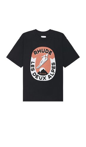 Camiseta les deux alpes en color negro talla L en - Black. Talla L (también en M, XL/1X) - Rhude - Modalova