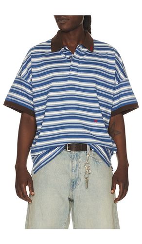 Fontaine Striped Short Sleeve Polo Shirt in . Size S. Also in M, L, XL/1X - Rhude - Modalova