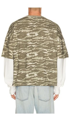 Tiger Camo Double Layer Tee in . Size L. Also in M, S, XL/1X, XXL/2X - Rhude - Modalova