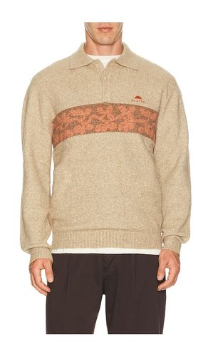 Floragraph Knitted Polo in Brown. - size S (also in M, L, XL/1X) - Rhythm - Modalova