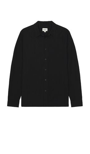 Classic Linen Long Sleeve Shirt in Black. - size L (also in S, XL/1X) - Rhythm - Modalova