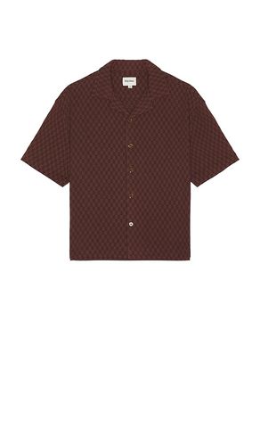 Relaxed Texture Short Sleeve Shirt in Brown. - size L (also in M, S) - Rhythm - Modalova