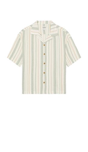 Relaxed Stripe Short Sleeve Shirt in Beige. - size L (also in M, S, XL/1X) - Rhythm - Modalova