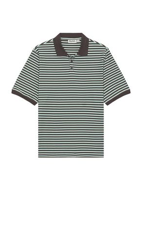 Stripe Short Sleeve Polo in Grey. - size M (also in XL/1X) - Rhythm - Modalova